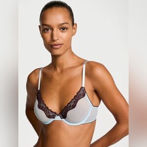 NWT Victoria’s Secret Tease Lace-Trim Unlined Demi Bra